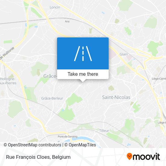 Rue François Cloes map