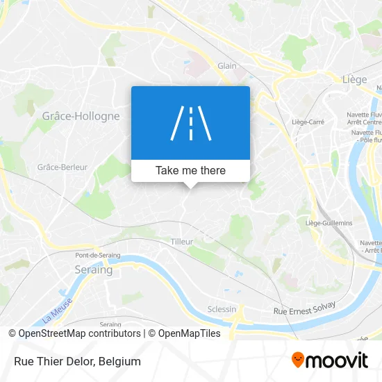 Thier Delor Street map