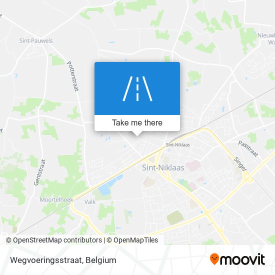 Wegvoeringsstraat map