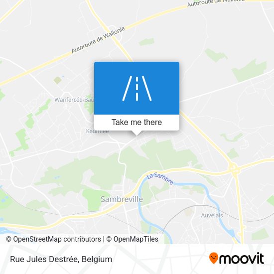 Rue Jules Destrée plan