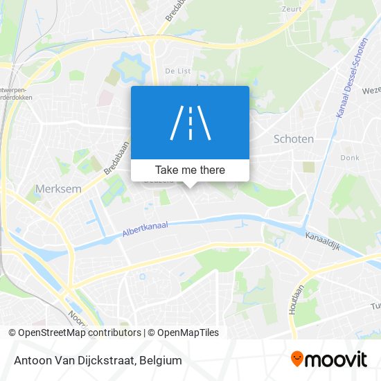Antoon Van Dijckstraat map