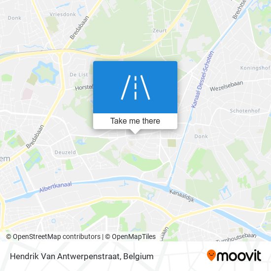 Hendrik Van Antwerpenstraat map