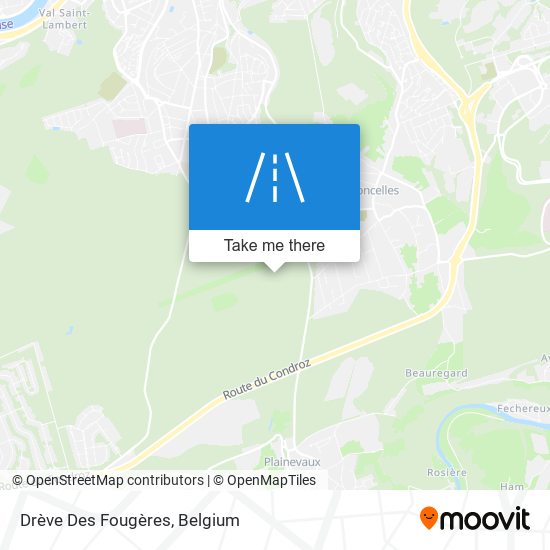 Drève Des Fougères map