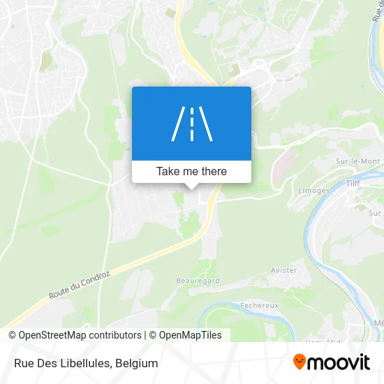 Libellules Street map