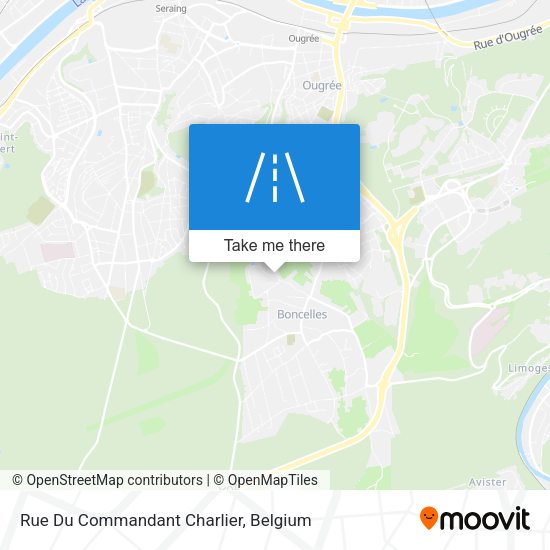Rue Du Commandant Charlier plan