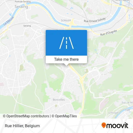 Rue Hillier Street map