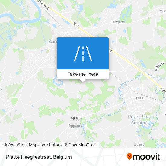 Platte Heegtestraat map