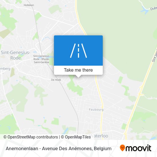 Anemonenlaan - Avenue Des Anémones map