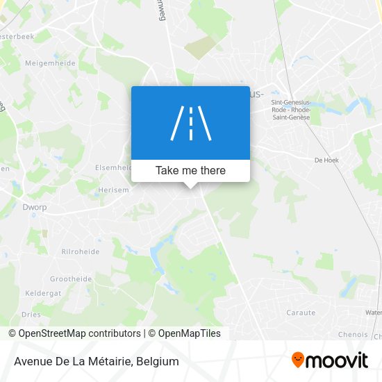 Avenue De La Métairie plan