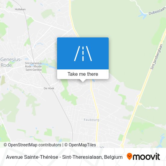 Avenue Sainte-Thérèse - Sint-Theresialaan map