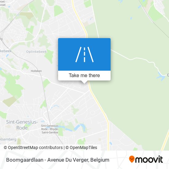 Boomgaardlaan - Avenue Du Verger map