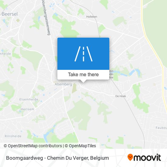 Boomgaardweg - Chemin Du Verger map