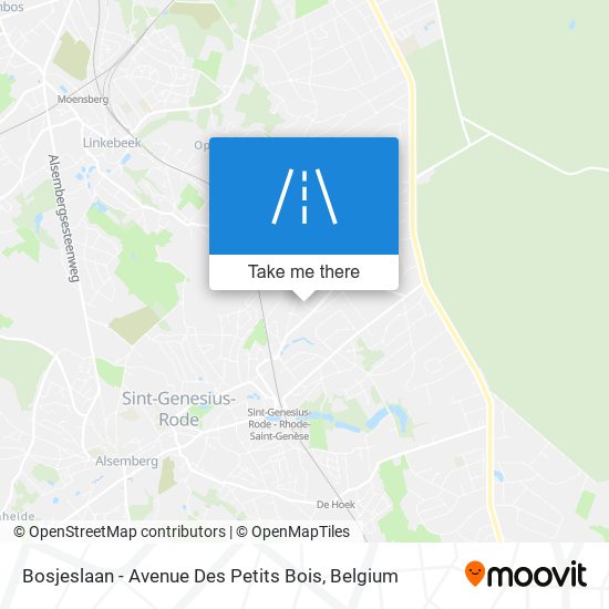 Bosjeslaan - Avenue Des Petits Bois map