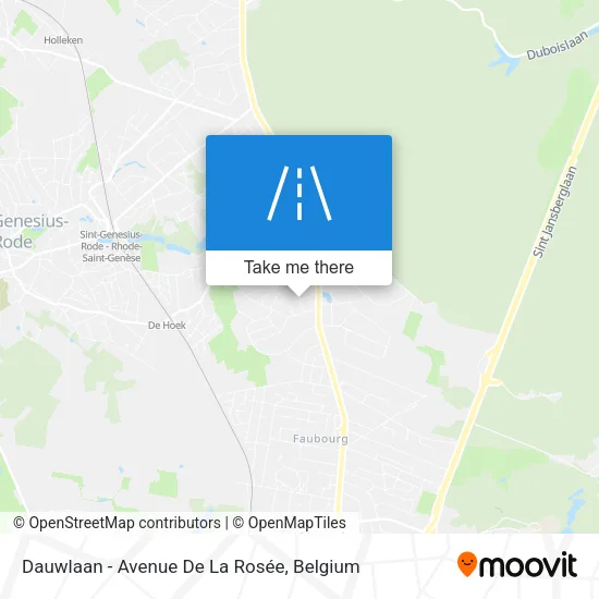 Dauwlaan - Avenue De La Rosée map