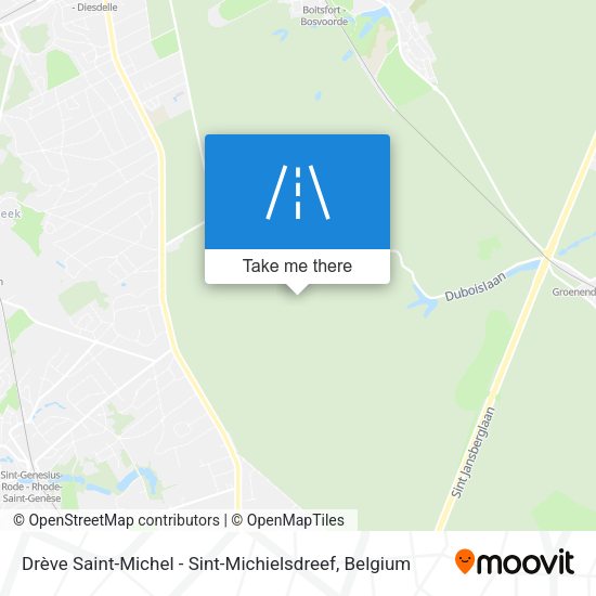 Drève Saint-Michel - Sint-Michielsdreef map