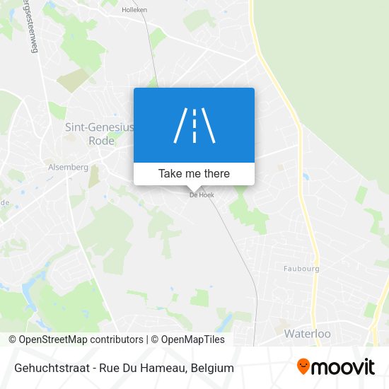Gehuchtstraat - Rue Du Hameau plan