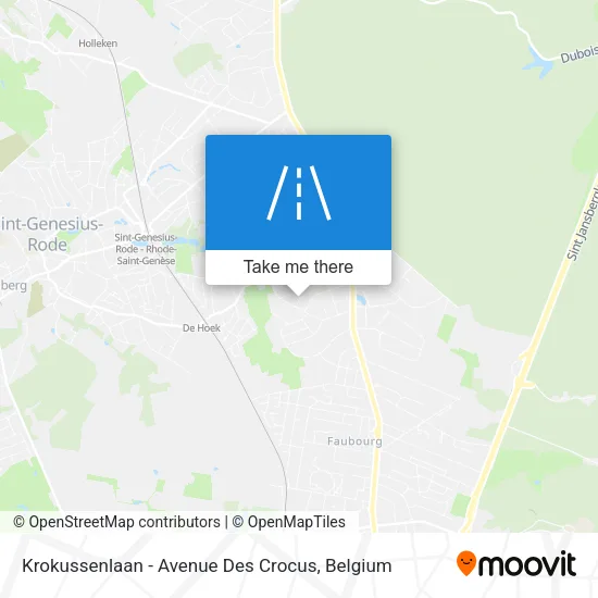 Krokussenlaan - Avenue Des Crocus map