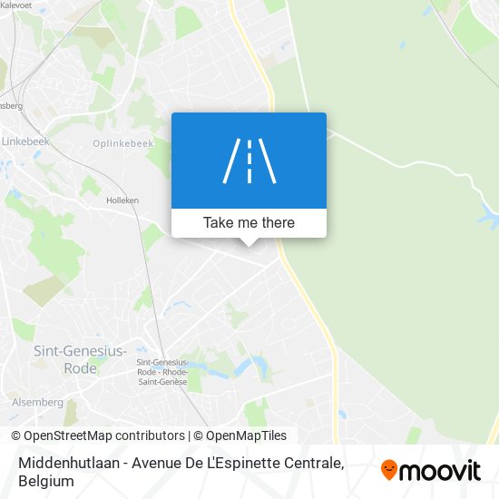 Middenhutlaan - Avenue De L'Espinette Centrale plan