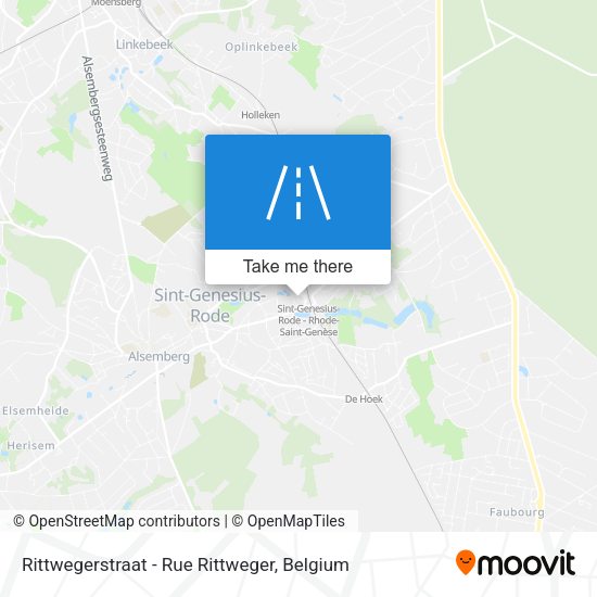 Rittwegerstraat - Rue Rittweger map