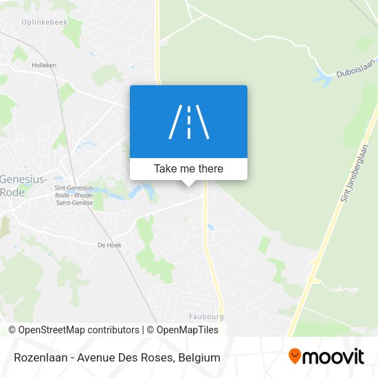 Rozenlaan - Avenue Des Roses map