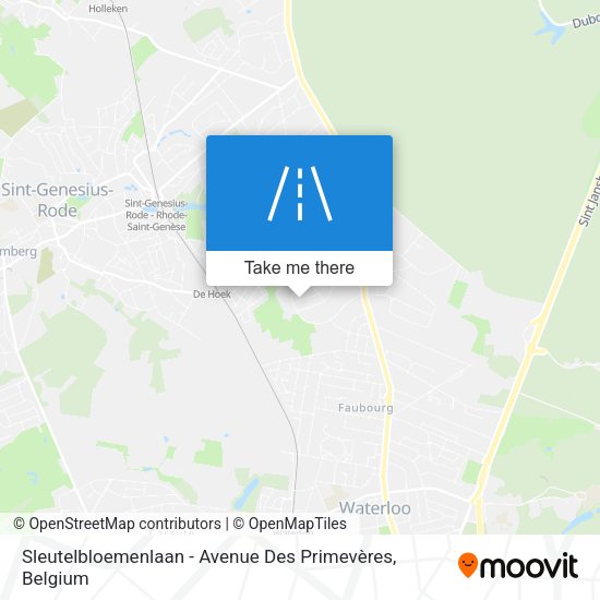 Sleutelbloemenlaan - Avenue Des Primevères plan
