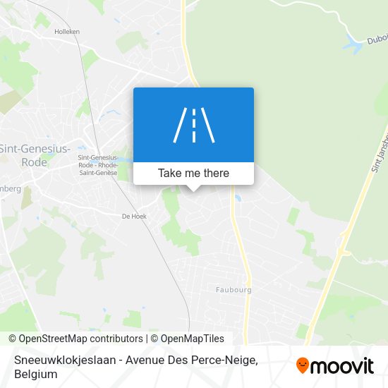 Sneeuwklokjeslaan - Avenue Des Perce-Neige plan