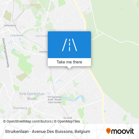 Struikenlaan - Avenue Des Buissons map