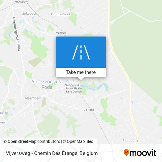 Vijversweg - Chemin Des Étangs map