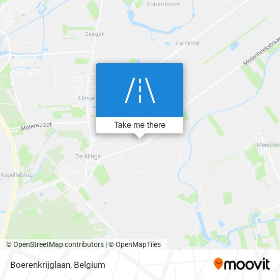 Boerenkrijglaan map