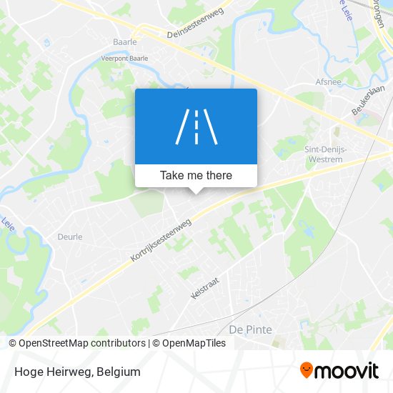 Hoge Heirweg map