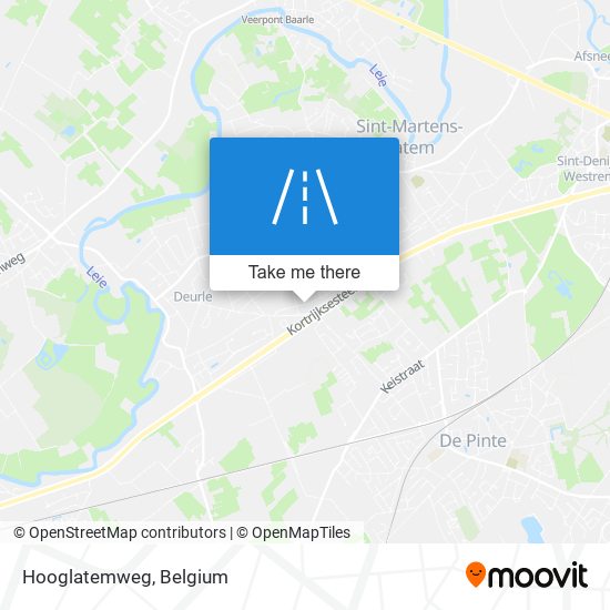 Hooglatemweg map