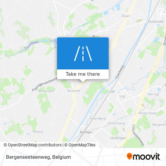 Bergensesteenweg map