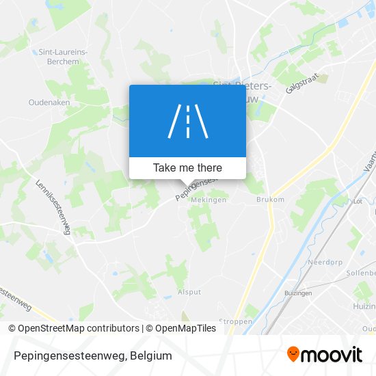 Pepingensesteenweg plan