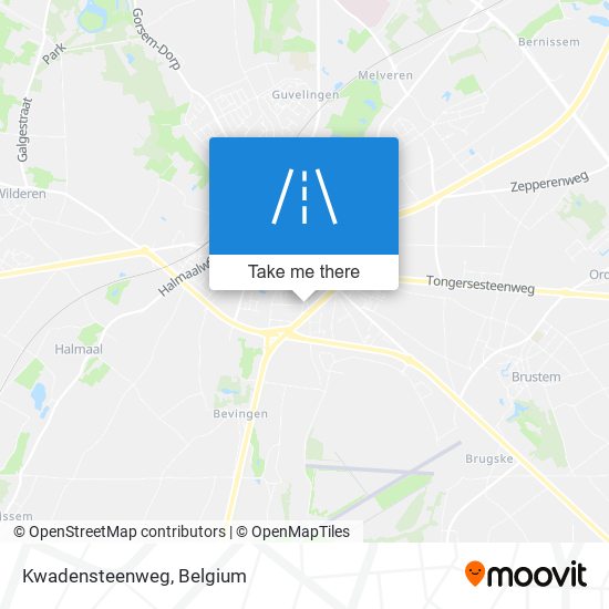 Kwadensteenweg map