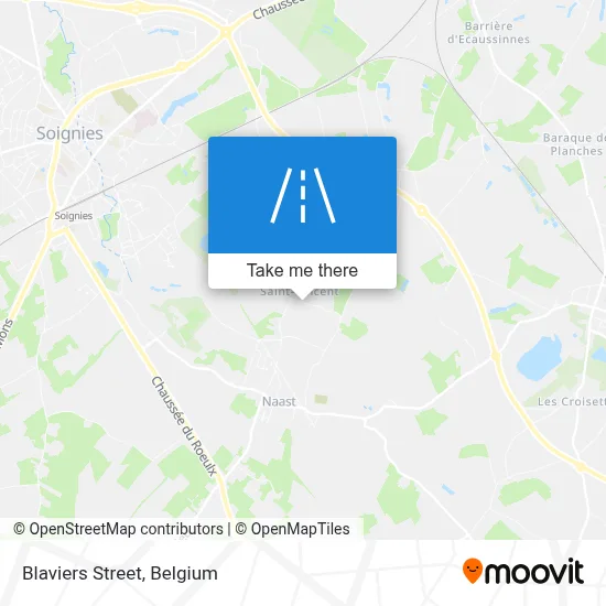 Blaviers Street map