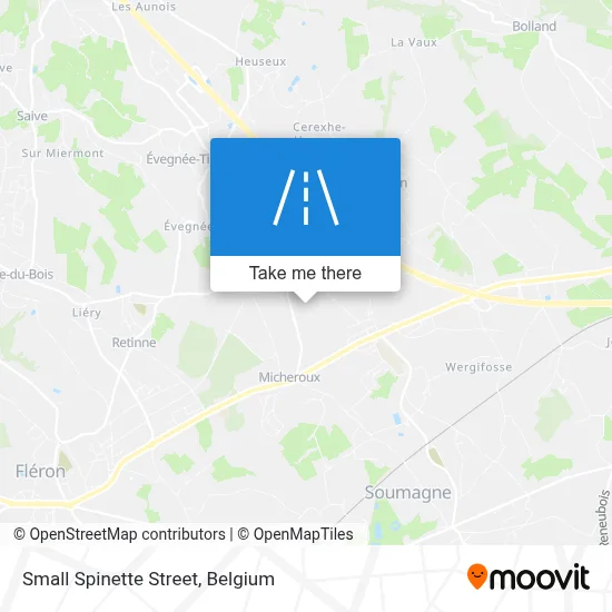 Small Spinette Street map