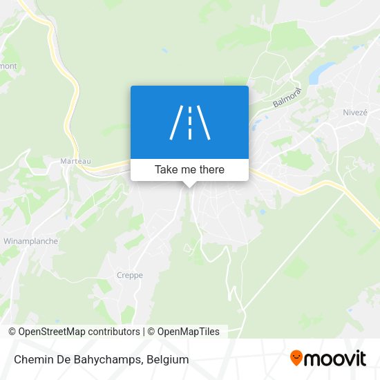 Chemin De Bahychamps plan
