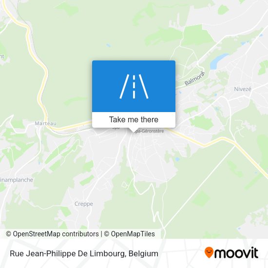 Rue Jean-Philippe De Limbourg plan
