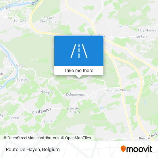 Route De Hayen plan