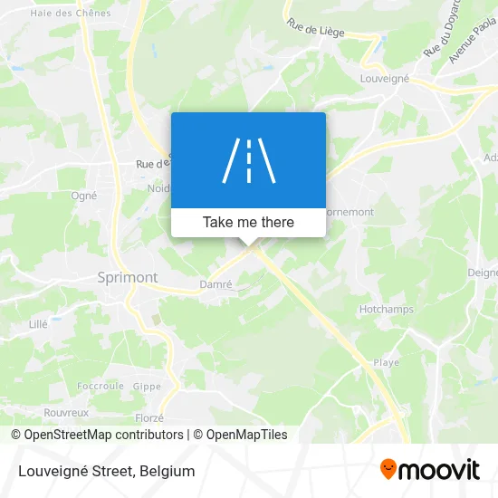 Louveigné Street map
