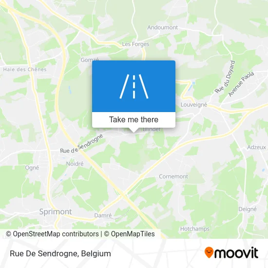 Sendrogne Street map