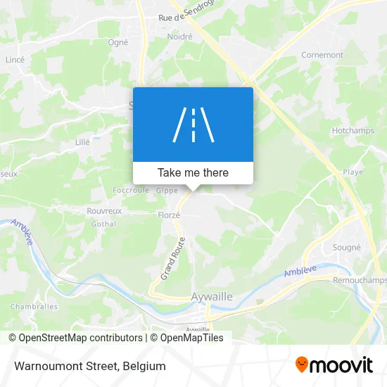 Warnoumont Street map