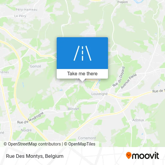 Rue Des Montys map