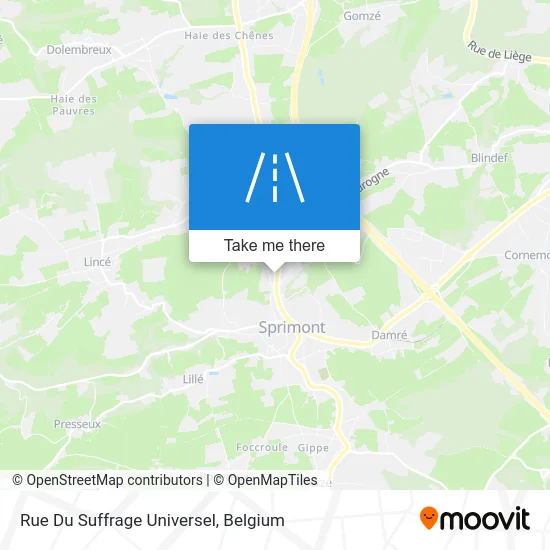 Universal Suffrage Street map