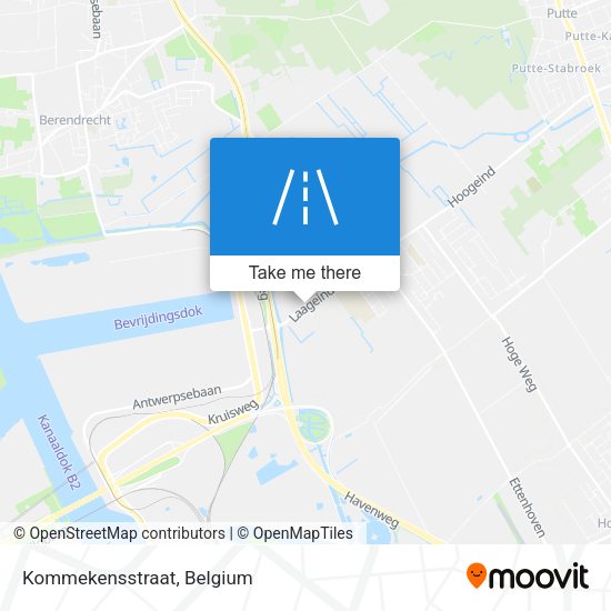 Kommekensstraat map