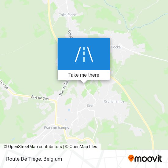 Route De Tiège plan