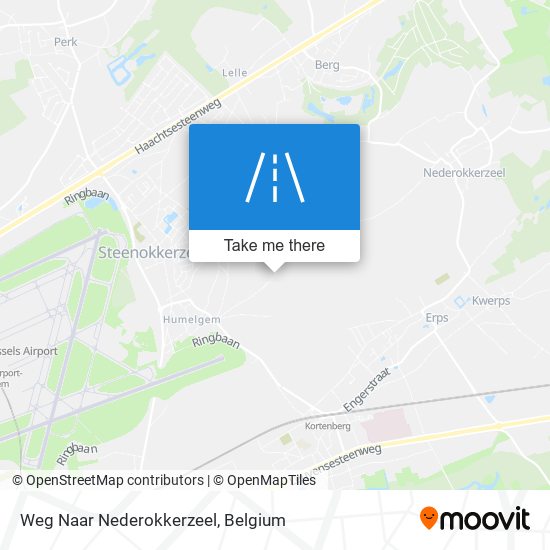 Weg Naar Nederokkerzeel plan