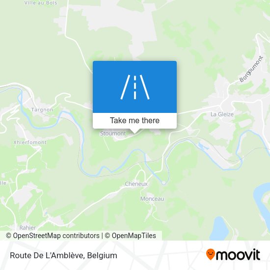 Route De L'Amblève map