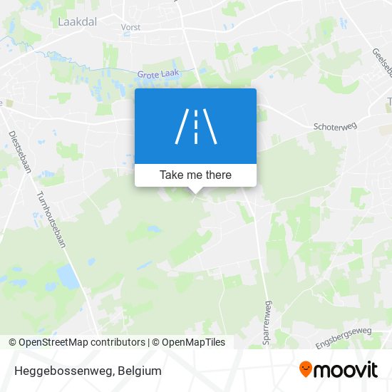 Heggebossenweg map