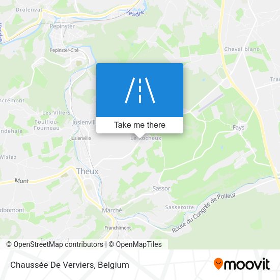 Chaussée De Verviers map